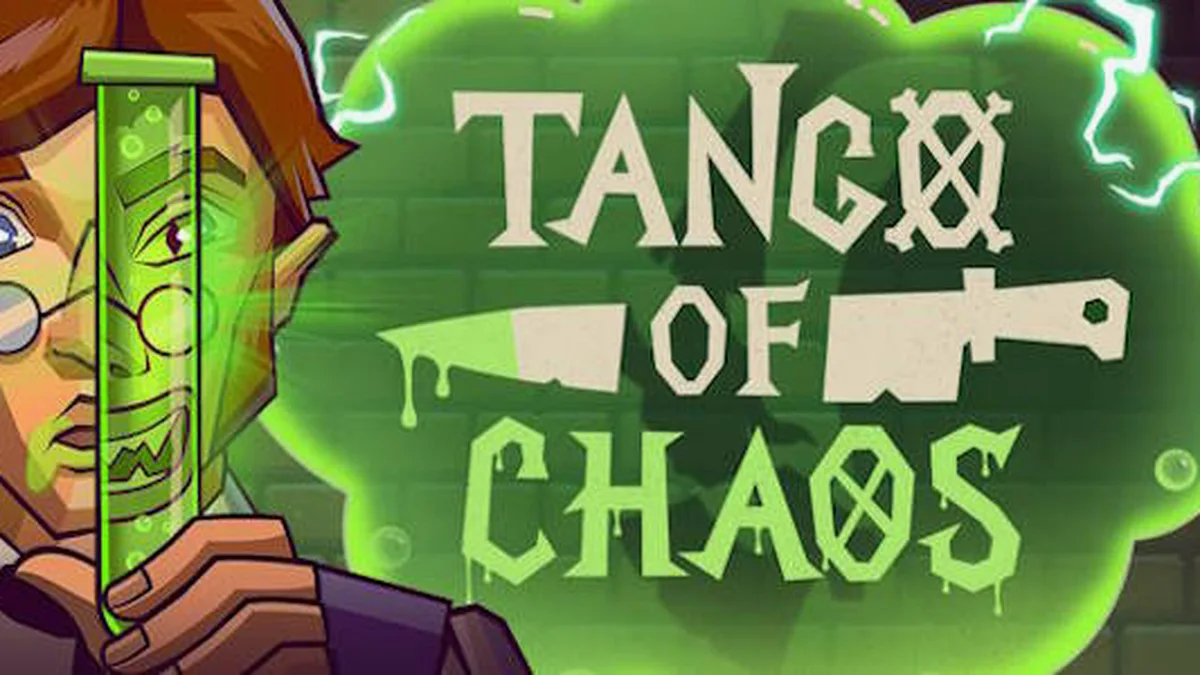 Tampilan visual slot Tango of Chaos dengan tema laboratorium futuristik